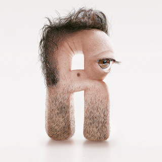 Illustration for article titled This creepy font is made of human flesh